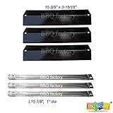 bbq factory Brinkmann Pro Series 8300 3 Burner 810-8300-W Replacement Burners, Heat Plates