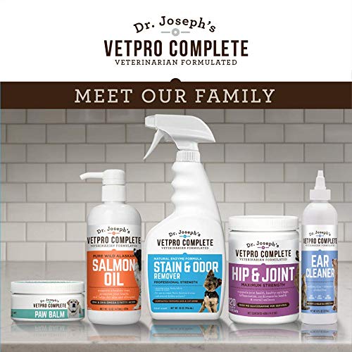 VetPro Complete Professional Strength Stain & Odor Remover - Enzyme Powered Pet Odor & Stain Eliminator for Dog and Cats Urine, Feces, Vomit, and Drool, 32 oz.