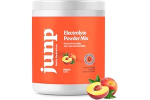 JUNP Hydration Electrolyte Powder, Electrolytes Drink Mix, Hydration Mix, Sugar Free, Gluten Free, 0 Calories, 0 Carbs, Keto Friendly, NON - GMO Kosher, 90 Servings. (Peach)