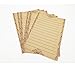 Eternityfing Vintage Lace Kraft Lined Writing Paper Stationary Paper Sets-64 Sheets