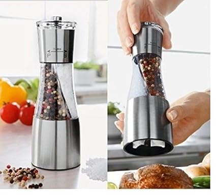 Buy Homesoul Stainless Steel Salt And Pepper Grinder Silver Small Online At Low Prices In India Amazon In