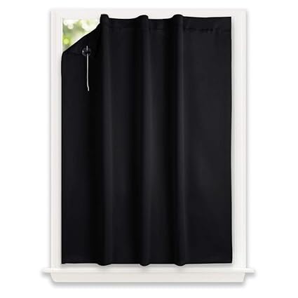 Suction Cups Blackout Solid Blind Curtain Nicetown Versatile