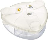 MAM Formula Dispenser 3 Servings 40g Each Spill-Free Snap Cover White