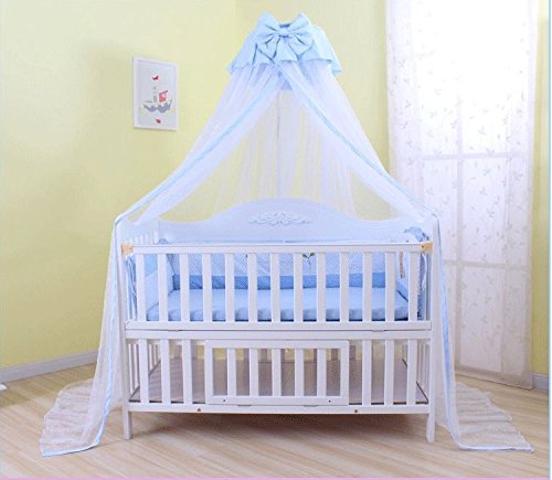 Baby Mosquito Net Baby Toddler Bed Crib Dome Canopy Netting (butterfly blue)