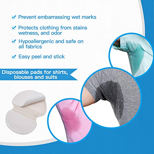Underarm Sweat Pads - Armpit Sweat Pads [ 100 Pack / 50 Pairs ] Quality Absorbent Shields Dress Armpit Guards Fight Hyperhidrosis for Men and Women - Thumbnail 2