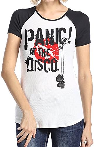 Panic At The Disco Black Female's Short Sleeve Raglan T Shirts For Female