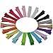QingHan Baby Girl Ribbon Lined Single Prong Clips For Hair DIY 20 Colors X2