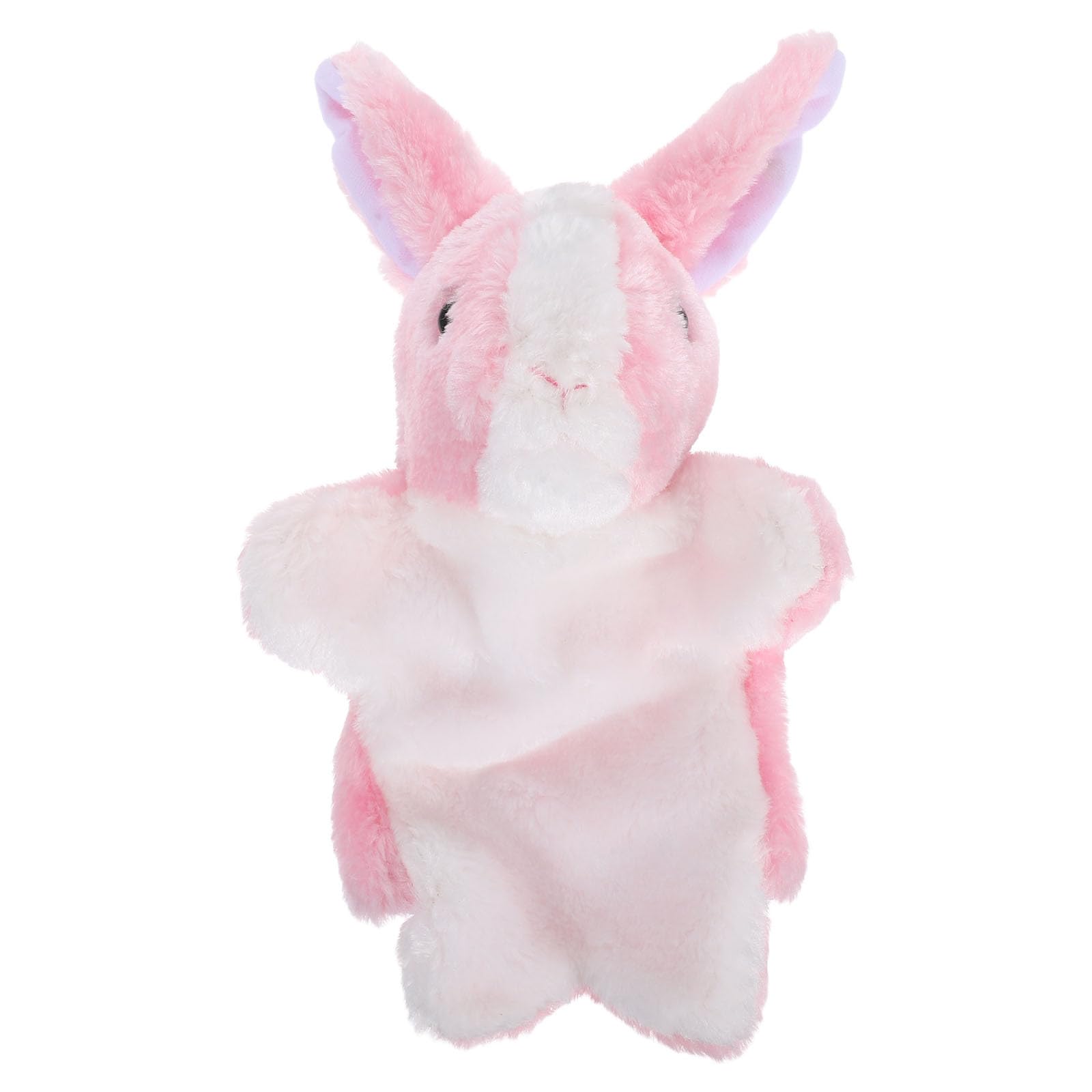 Tomaibaby Bunny Plush Toy Hand Puppet for Kids 12 Inch Soft Rabbit Puppet Role Play Toy for Early Education and Parent-Child Interaction