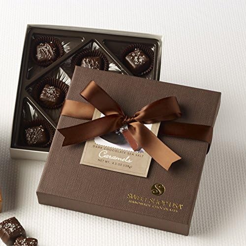 Sweet Shop USA Dark Chocolate Caramels with Sea Salt - 9 piece 4.5oz