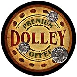 Dolley Family Name Coffee Rubber Drink Coasters - 4