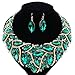 African Beads Jewelry Sets Women Bridal Crystal Statement Necklace Earring Jewelry Sets