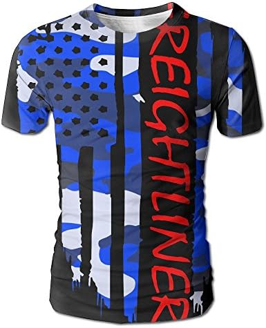 AREUStyle American Flag Freightliner Man's T-Shirt Tee.