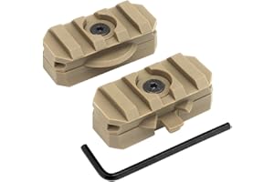 WAPEALY 2Pcs Rotation 360 Degrees Helmet Side Rail Mount Adapter Adjustable ARC Guide for 19mm Picany Slot Tactical Fast Helmet Accessories