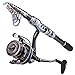 Telescopic Travel Fishing Rod with Reel Combos Set Portable Carbon Light Weight Fish Outfit