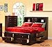 Coaster B1 = Headboard, Base, Slat, Rails-Deep Cappuccino