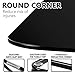 Lifewit End Table Side Snack Coffee Sofa Table Modern Tempered Glass Steel, Black