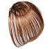 Smilco Mini Air Bang Realistic Hair Extensions Bangs 4 Colors (Light Brown)