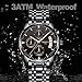 Watch for Men Waterproof Stainless Steel Sport Analog Quartz Watch Gents Fashion Dress Wrist Watch