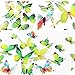 Ewong Butterfly Wall Decals, 36PCS 3D Butterflies Home Decor for Room, Wall Sticker for Girls Room Kids Bedroom Bathroom Baby Nursery Decoration (Green)
