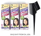 BIGEN SPEEDY CONDITIONING COLOR (#7 Brownish Black) Pack of 3 No Ammonia