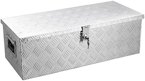 30"x13" Aluminum Camper Tool Box ATV Pickup Truck Bed RV Trailer Storage w/ Lock