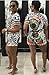 Mojessy Women's Short Sleeve Print 2 Pieces Outfit Crop Top+Shorts Set Rompers Small Floral
