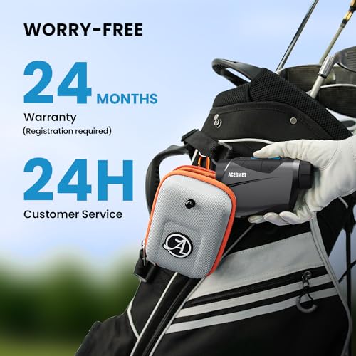 ACEGMET Golf Rangefinder, USB Charging Range Finder Golf, 650 Yards