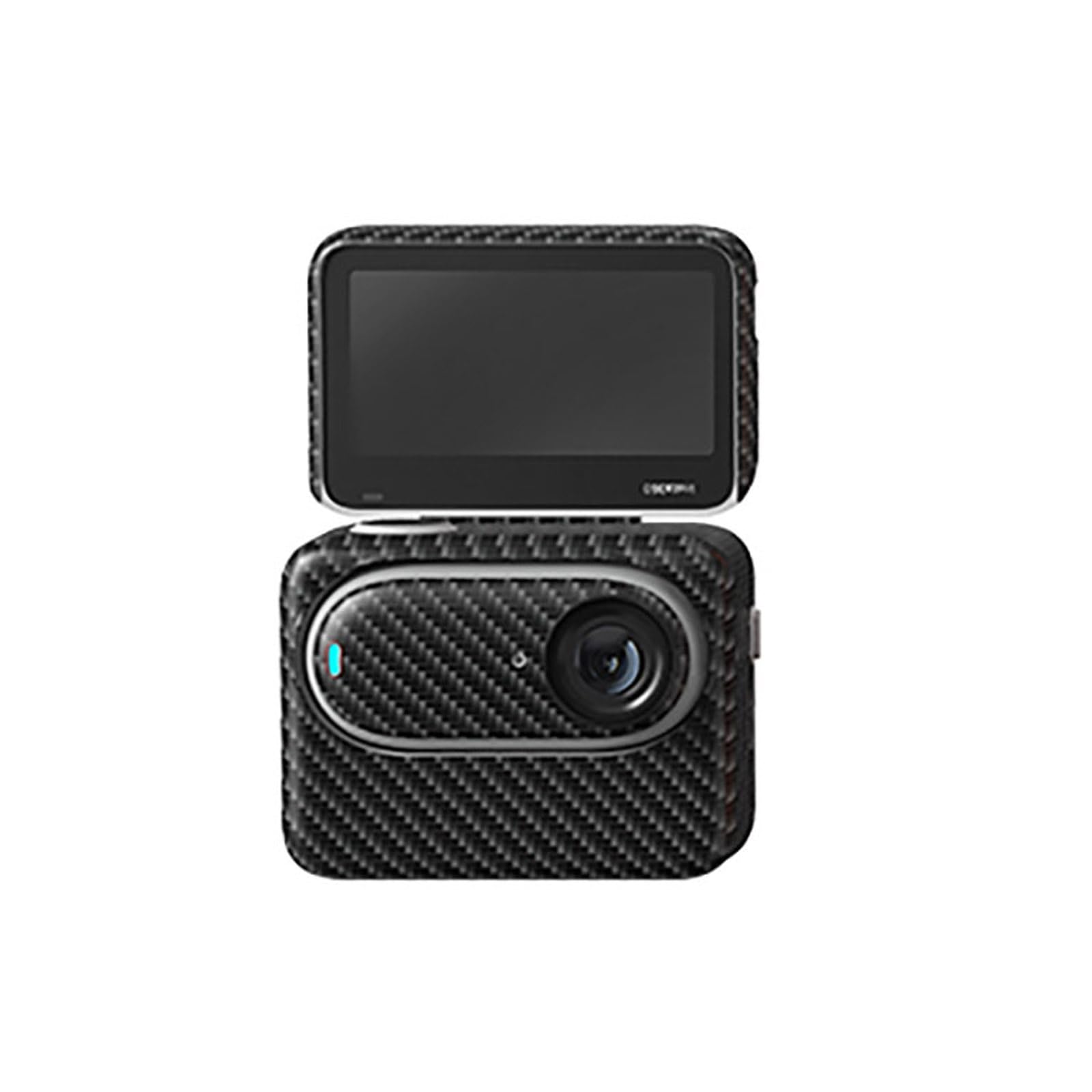LICHIFIT Camera Stickers Set for Insta360 GO 3 Camera and Action Pod Self-Adhesive Carbon Fiber Zebra Stickers with 3M Sticker Camera Protective Film Skin Paster Accessories