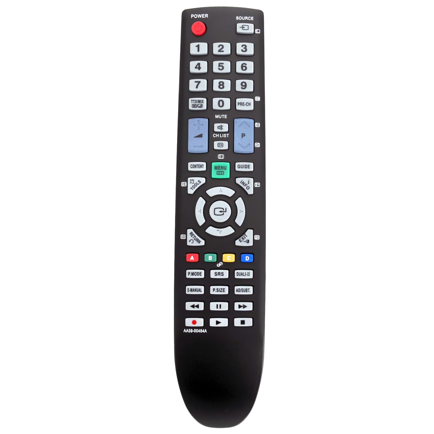 Photo 1 of AA59-00484A Replace Remote Control Sub AA59-00901A AA59-00481A AA59-00482A AA59-00483A Compatible with Samsung LCD LED Plasma TV LE32D551 PS43D450 LE37D551 LE37D550 LE40D550 LE40D551 LE46D550 LE46D551