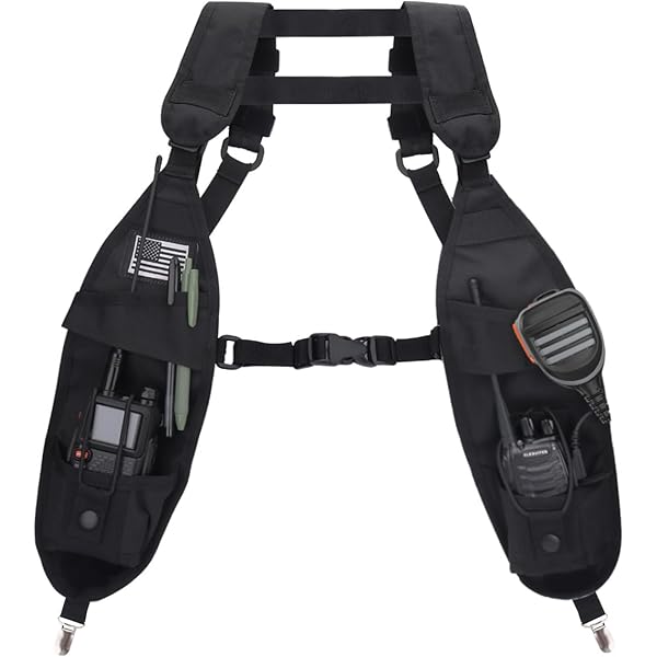 Amazon.com: GoodQbuy Universal Double Radio Shoulder Harness Chest