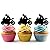 TA0200 Motorcycle Racing Sport Silhouette Party Wedding Birthday Acrylic Cupcake Toppers Decor 10 pcs