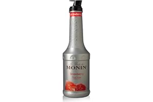 Monin - Strawberry Purée, Juicy and Sweet, Great for Sodas and Teas, Gluten-Free, Vegan, Non-GMO (1 Liter)