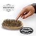 Beard Comb and Brush Grooming Set for Men - Home & Travel Grooming Kit Natural Handmade Boar Bristle Brush & Wooden Comb That Adds Shine & Health to Moustache, Goatee, Dry or Wet Hair By Magnifeko