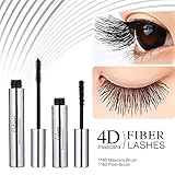 4D Silk Fiber Lash Mascara - DDK Waterproof Makeup Eyelash Extension Mascara Cream - Crazy Long Washable Mascara - Best for Thickening & Lengthening - Paraben-Free Natural & Non-Toxic Ingredients