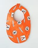 Allis Chalmers Tractor Logo Baby Bib, Orange