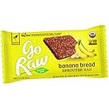 Go Raw Organic Superfood Sprouted Bar, Banana Bread (case of 30 large bars)
