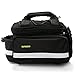 Bicycle Rear Bag，OUTERDO Bike Pannier Tail Back Seat Bag Package Handbag Cycling Bike Tail Rack Bag with Rain Cover Shoulder Strap Bag Pannier Pouch Trunk Storage Pack Travel Black