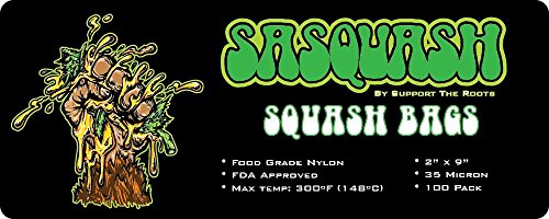 Sasquash - Squash Bags - 2" X 9" (100 Pack) FDA Approved