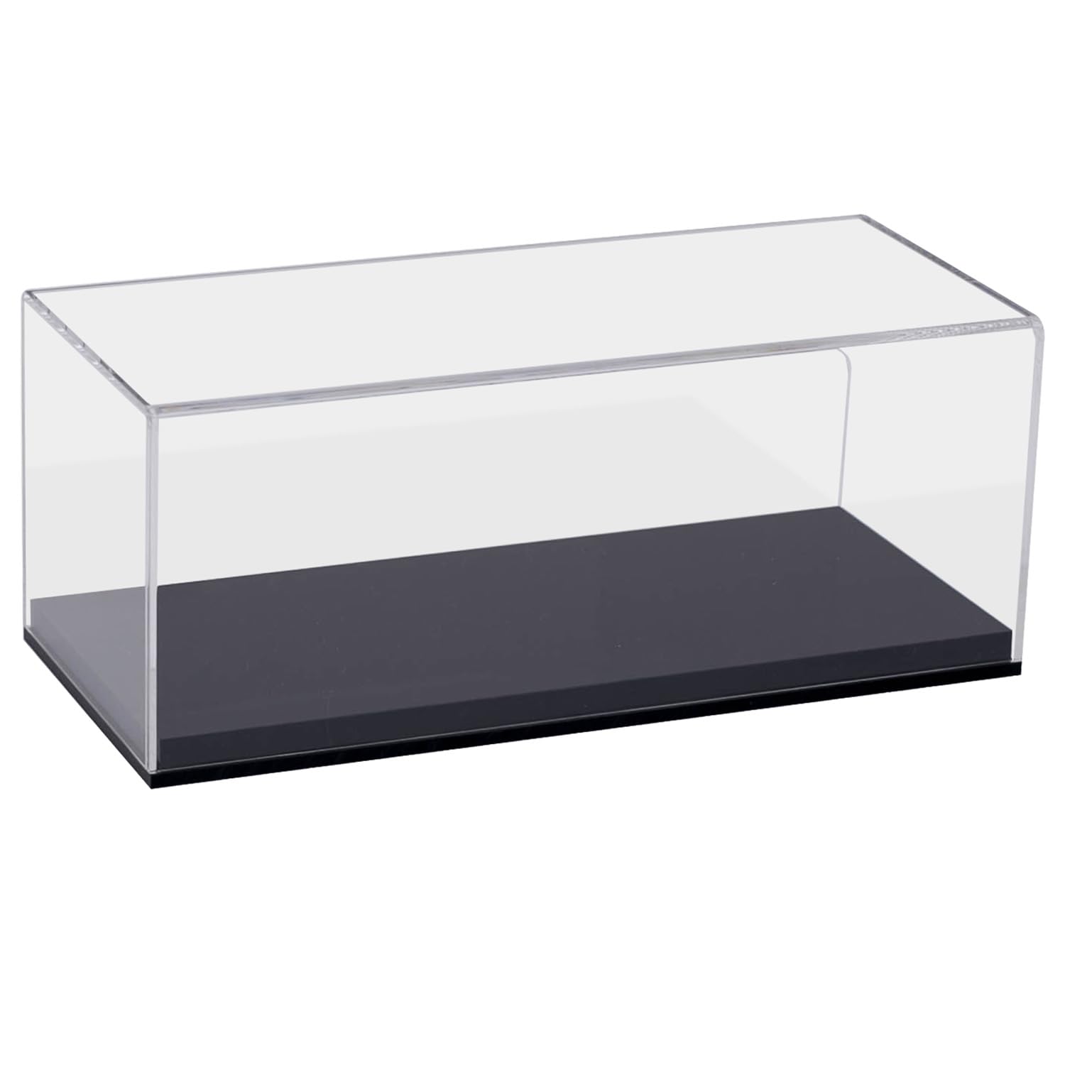 HMF Display Case, Acrylic Display Box for collectibles, figures and model cars | 27 x 11 x 12 cm | transparent