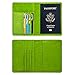 ACdream Passport Holder and Vaccine Card Holder Combo, Cover Wallet, Leather Travel Documents Organizer Protector, RFID Blocking, for Women/Men