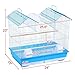 Yaheetech 23-inch Triple Roof Small Bird Cage for Parakeets Parrotlets Budgies Lovebirds Canary Finch Small Parrots w/2 Handles/2 Slide-Out Trays/2 Feeding Cups/2 Bottom Grillesthumb 2