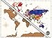 Scratch-Off World Travel Map Poster - Large Size colorful Travel Map Poster Detailed Cartography Dazzling Colors Highlight & Preserve Your Best Travelling Memories