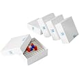 CryoKING Cardboard Freezer Boxes For Microtubes – 81 Or 100 Wells, Lab Storage, 5/100pcs Available