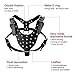 Didog Studded Spiked Leather Dog Harness for Medium and Large Dogs,Fit Pit Bulldog Terrier Mastiff Puppy Boxer(Black)