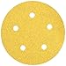 Mirka Gold 5 inch Sandpaper Discs / 5-Hole / 60-Grit / 50-Pack/Dustless Hook and Loop Sanding/for Orbital Sander, Sand Paper Pads for Wood, Composites, Automotive / 23-614-060