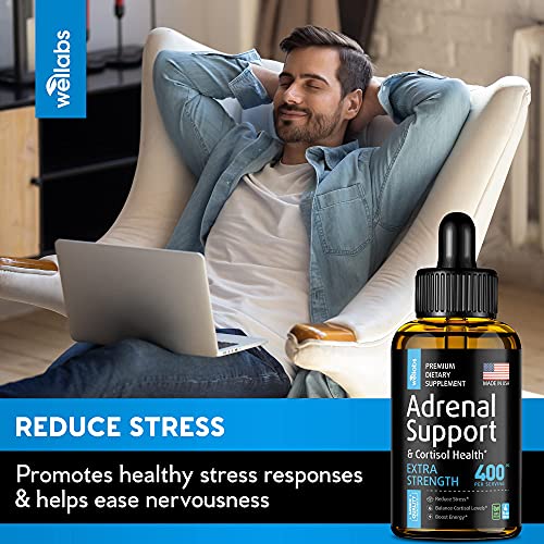 Adrenal Support Supplement Thyroid Health & Cortisol Manager Liquid