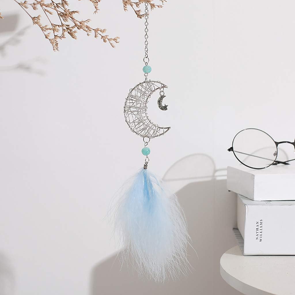 A Yuyuando Capteur De Reves Attrape Reves Dream Catcher A La Main Traditionnel Plume Pour Decoration Chambre Fille Voiture Mural Attrape Reves Deco Chambre Bebe Fille 37cm Croix Murales