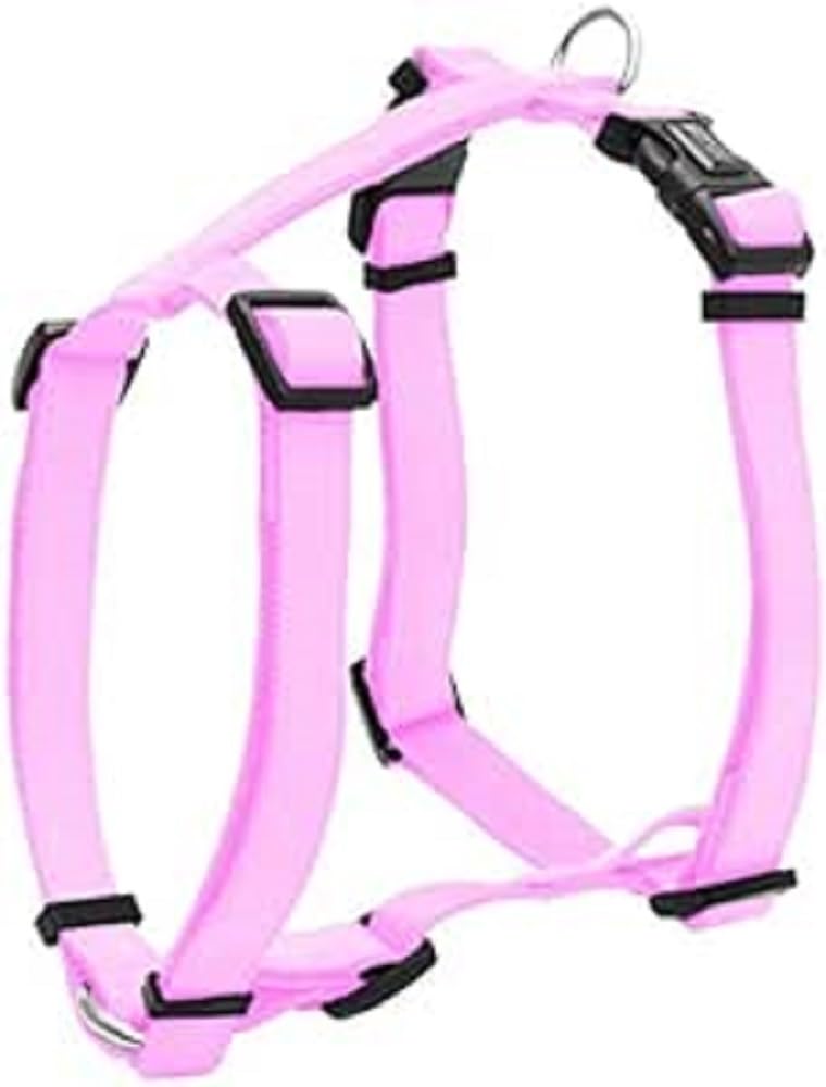 Croci H-Shaped Polyurethane Harness, 20 mm, Glossy Fuchsia