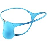 Azcode Mens T-Back Thongs Sexy Low Rise G-String Briefs Bulge Pouch Underwear