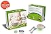 5 pieces Toddler Infant ORGANIC Spill Proof Stay Put Suction Bowl Including Lid spoon and Fork Eco Friendly Biodegradable FDA Approved BPA Free .FREE eBook included